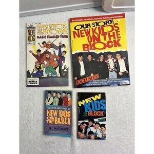 New Kids On The Block Books Magazine Comic NKOTB Lot Pictures Collectable VTG